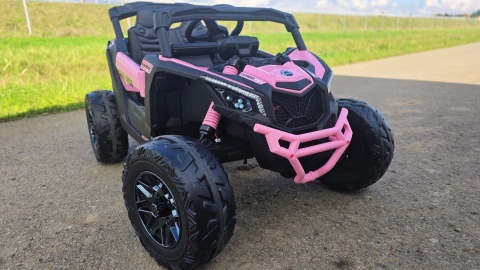 Auto Na Akumulator Buggy Can-am MAVERICK 4x200W 24V DK-CA003 Różowy