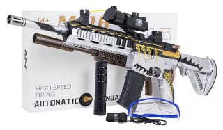 Karabin M416 Szary na Kulki Wodne + Akcesoria