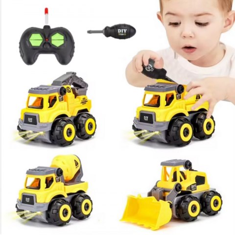 WOOPIE Zdalnie Sterowany Samochodzik Budowlany DIY