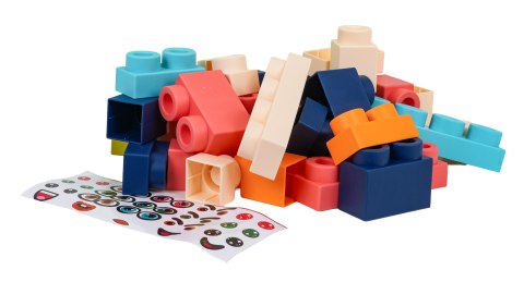 Zestaw Miękkich Klocków 44el. + Opakowanie Żaba