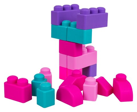 Zestaw Miękkich Klocków + Krzesełko Schowek Różowy