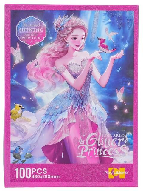 Zestaw Puzzli 100el. Księżniczka Różowa
