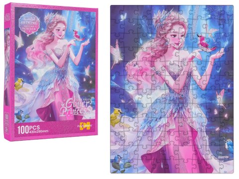 Zestaw Puzzli 100el. Księżniczka Różowa