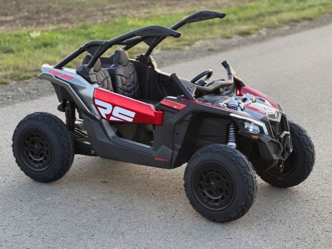 Auto na akumulator Buggy CAN-AM Maverick 3 PREMIUM DELUXE Czerwony + POMPOWANE KOŁA + POWIĘKSZONY AKUMULATOR