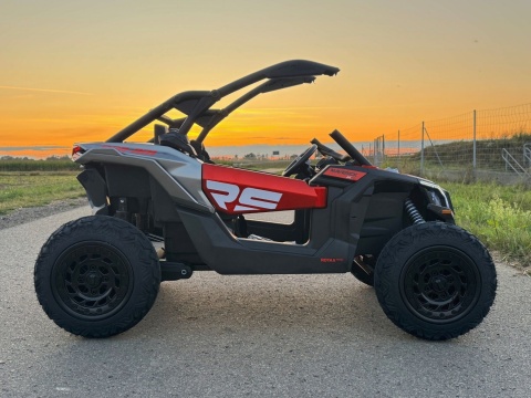 Auto na akumulator Buggy CAN-AM Maverick 3 PREMIUM DELUXE Czerwony + POMPOWANE KOŁA + POWIĘKSZONY AKUMULATOR