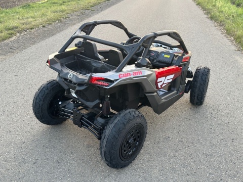 Auto na akumulator Buggy CAN-AM Maverick 3 PREMIUM DELUXE Czerwony + POMPOWANE KOŁA + POWIĘKSZONY AKUMULATOR