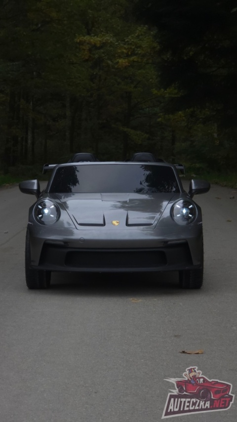 Auto na akumulator Porsche 911 GT3 560W 24V14AH STRONG + PANEL MP4 SREBRNY LAKIER