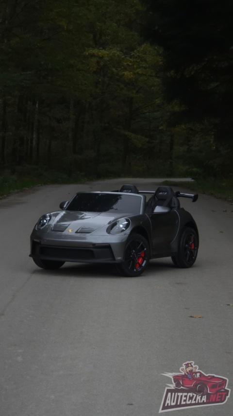 Auto na akumulator Porsche 911 GT3 560W 24V14AH STRONG + PANEL MP4 SREBRNY LAKIER