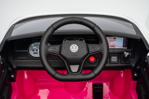 Auto na akumulator Volkswagen ID BUZZ 2x45W 12V + PILOT Różowy