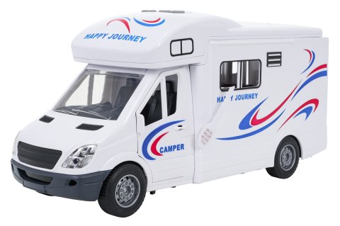 Biały Kamper Funkcją Świateł i Dźwięku