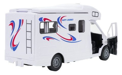 Biały Kamper Funkcją Świateł i Dźwięku