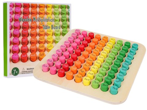 Drewniana Tablica do Nauki Mnożenia