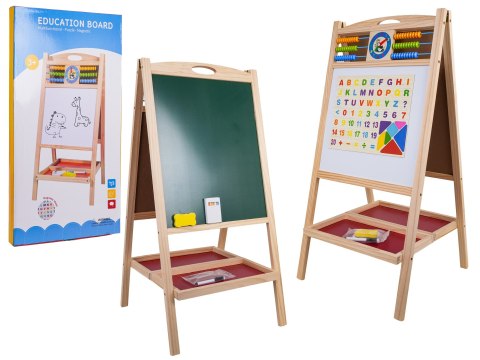 Drewniana Tablica z Liczydłem + Akcesoria