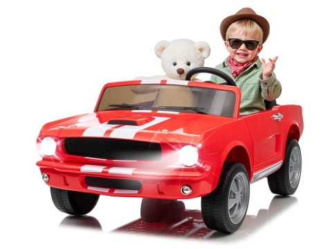Autko na akumulator dla dzieci SHELBY GT 350 2x200W 24V7Ah klasyk DWUOSOBOWE