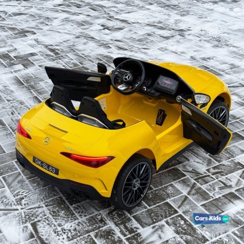 Auto Na Akumulator Mercedes AMG SL63 Żółty Lakierowany
