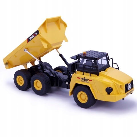 DUŻA WYWROTKA HUINA 1553 CIĘŻARÓWKA ZDALNIE STEROWANA PRZEGUBOWA NA PILOTA LEDY DŹWIĘK