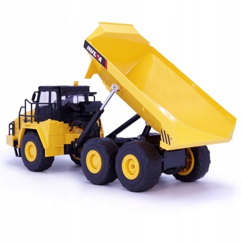 DUŻA WYWROTKA HUINA 1553 CIĘŻARÓWKA ZDALNIE STEROWANA PRZEGUBOWA NA PILOTA LEDY DŹWIĘK