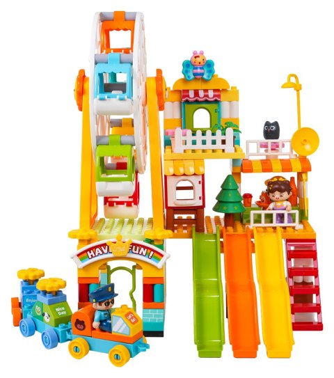 Klocki Konstrukcyjne Wesołe Miasteczko 235el.