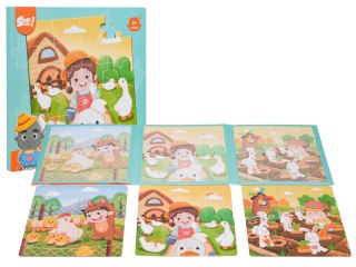 Magnetyczne Puzzle Farma + Książeczka