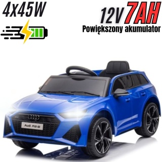 Pojazd na Akumulator Audi RS6 BRD-2118 Niebieski