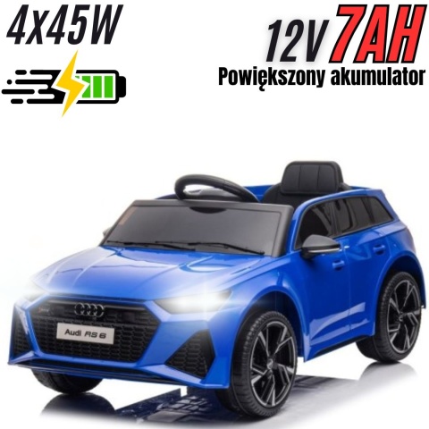 Pojazd na Akumulator Audi RS6 BRD-2118 Niebieski