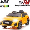 Pojazd na Akumulator Audi RS6 BRD-2118 Żółty
