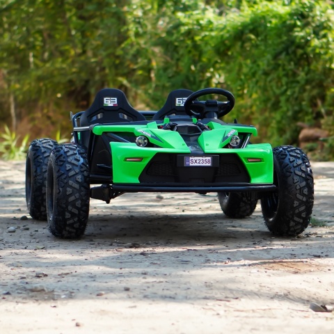 Wielkie BUGGY 2os. GENERAL do 150KG gokart do 25km/h Zielony