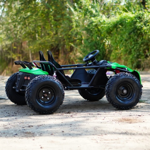 Wielkie BUGGY 2os. GENERAL do 150KG gokart do 25km/h Zielony