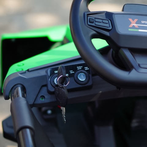 Wielkie BUGGY 2os. GENERAL do 150KG gokart do 25km/h Zielony