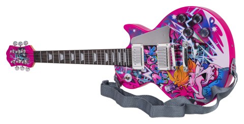 Zestaw Gitara + Mikrofon Różowy