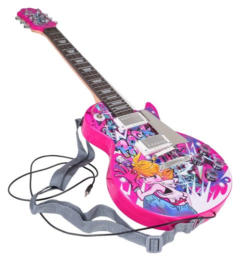 Zestaw Gitara + Wzmacniacz Różowy