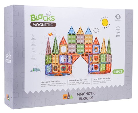 Zestaw Klocków Magnetycznych 3D 85el.