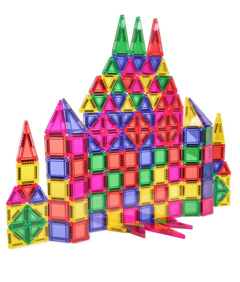 Zestaw Kolorowych Klocków Magnetycznych 150el.