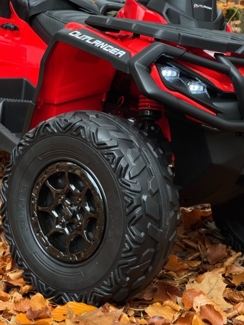 Duży Quad na akumulator Can Am Outlander 4x200W 24V ATV Czerwony