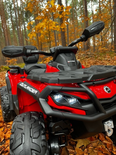 Duży Quad na akumulator Can Am Outlander 4x200W 24V ATV Czerwony