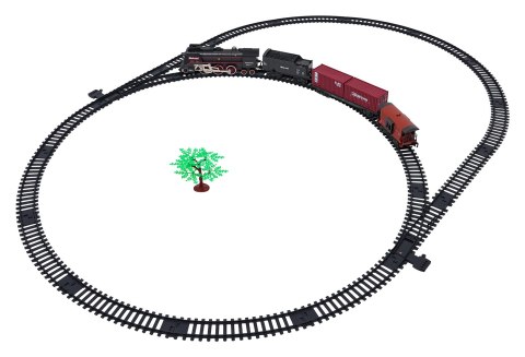 Kolejka Retro z Funkcją Świateł, Dźwięku i Dymu 138cm