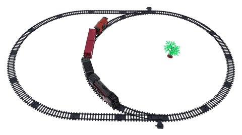 Kolejka Retro z Funkcją Świateł, Dźwięku i Dymu 138cm