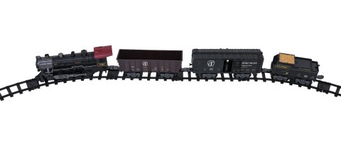 Kolejka Retro z Funkcją Świateł, Dźwięku i Dymu 172cm