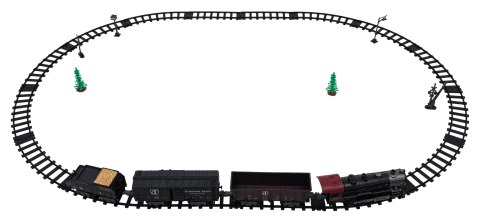 Kolejka Retro z Funkcją Świateł, Dźwięku i Dymu 172cm