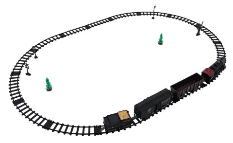 Kolejka Retro z Funkcją Świateł, Dźwięku i Dymu 172cm