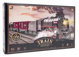 Kolejka Retro z Funkcją Świateł, Dźwięku i Dymu 207cm