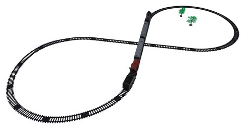 Kolejka Retro z Funkcją Świateł, Dźwięku i Dymu 216cm