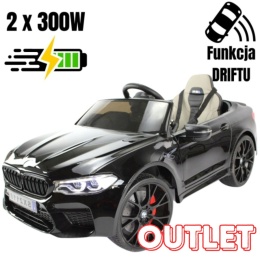 ORYGINALNE BMW M5 24V Z FUNKCJĄ DRIFTU - MIĘKKIE KOŁA, DUŻE SIEDZENIE /SX2118