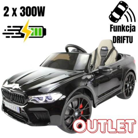 ORYGINALNE BMW M5 24V Z FUNKCJĄ DRIFTU - MIĘKKIE KOŁA, DUŻE SIEDZENIE /SX2118