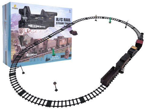 Transportowa Kolejka Retro z Funkcją Świateł, Dźwięku i Dymu 172cm