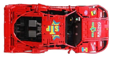 Zestaw Klocków Autko Sportowe 2688el. Czerwone