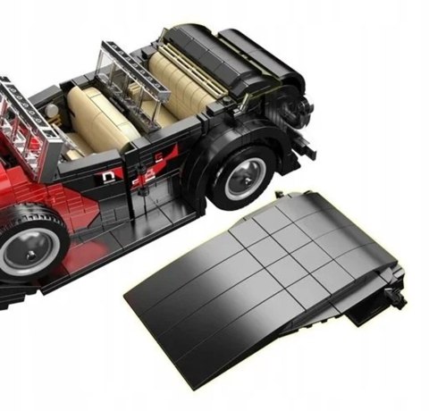 Zestaw Klocków Pojazd Retro Czerwony 1308el.