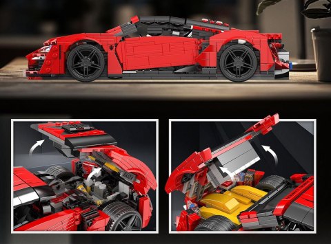 Zestaw Klocków Pojazd Sportowe Czerwone 1311el.