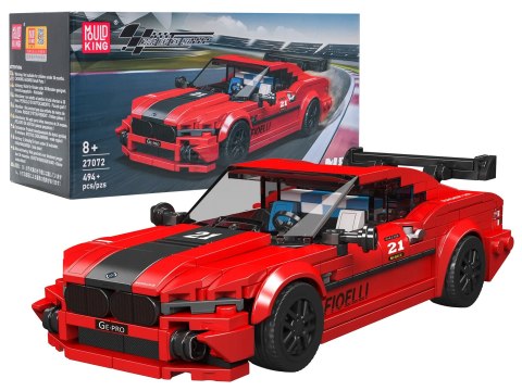 Zestaw Klocków Pojazd Sportowe Czerwone 481el.
