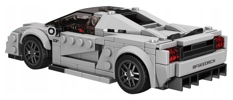 Zestaw Klocków Pojazd Sportowe Srebrne 388el.